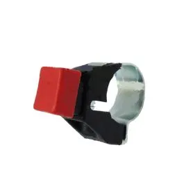 Pulsante massa clacson ciclomotore con fascetta manubrio 22 mm tasto rosso Ciao