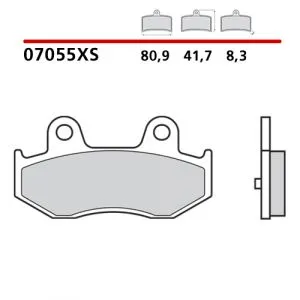 07055XS - Pastiglie Freno Brembo Scooter Sinterizzato (1 coppia per 1 disco),