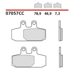 07057CC - Pastiglie Freno Brembo Scooter Carbon Ceramic (1 coppia per 1 disco) (modelli nella descrizione)