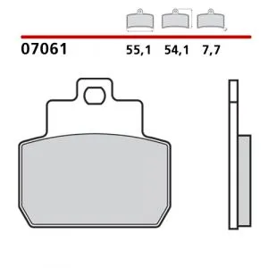 07061CC - Pastiglie Freno Brembo scooter Carbon Ceramic (1 coppia per 1 disco),