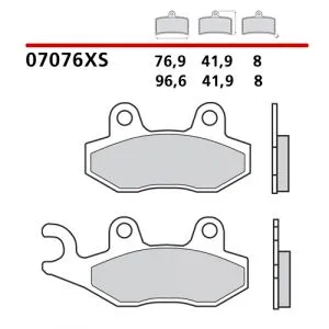 07076XS - Pastiglie Freno Brembo Scooter Carbon Ceramic (1 coppia per 1 disco), pinza sinistra Anteriore Suzuki Burgman 400 07-