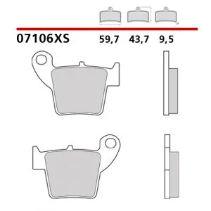 07106CC - Pastiglie freno posteriore Brembo carbon ceramica (1 coppia per 1 disco),