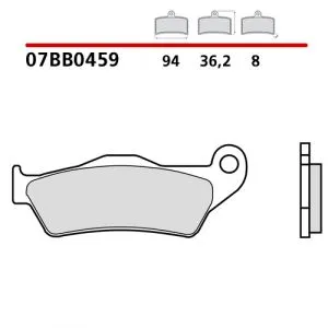 07BB0459 - Pastiglie Freno Brembo Genuine Parts (1 coppia per 1 disco),