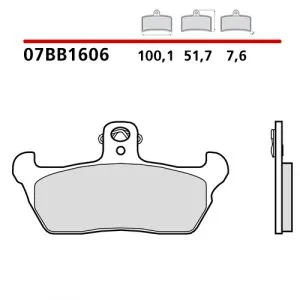 07BB1606 - Pastiglie Freno Brembo Carbon Ceramica (1 coppia per 1 disco),
