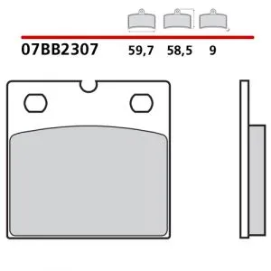 07BB2307 - Pastiglie Freno Brembo Carbon Ceramica (1 coppia per 1 disco)