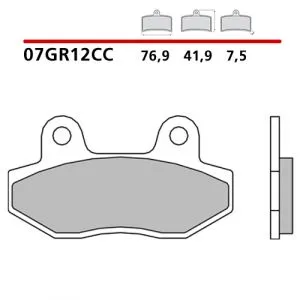 07GR12CC - Pastiglie Freno Brembo Parking Brake (1 coppia per 1 disco) (Mod. vedi descrizione)