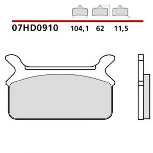 07HD0910 - Pastiglie Freno Brembo (1 coppia per 1 disco) HARLEY DAVIDSON,