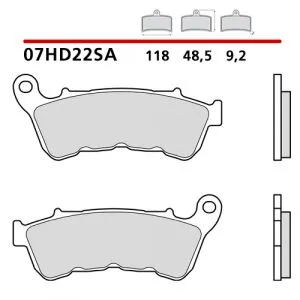 07HD22SA - Pastiglie freno Brembo Sinterizzate Strada Anteriori (1 coppia per 1 disco),