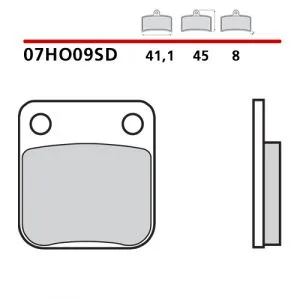 07HO09SD - Pastiglie Freno Brembo sinterizzate off-road (1 coppia per 1 disco),