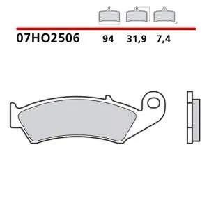 07HO2506 - Pastiglie Freno Brembo carbon ceramica (1 coppia per 1 disco),
