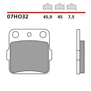 07BB3235 - Pastiglie Freno Brembo Brembo Genuine Parts (1 coppia per 1 disco),