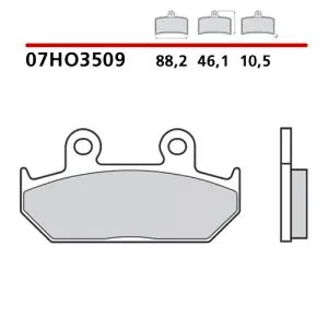 07HO3509 - Pastiglie Freno Brembo (1 coppia per 1 disco),
