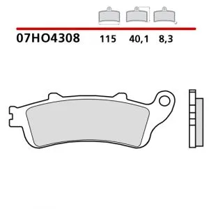 07HO4308 - PASTIGLIE FRENO BREMBO (1 COPPIA PER 1 DISCO),