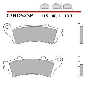 07HO52SP - Pastiglie Freno Brembo sinterizzate strada posteriori Honda GL 1800 (1 coppia per 1 disco)
