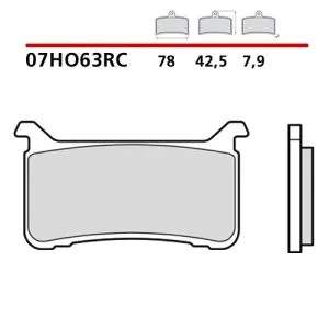 07HO63RC - Pastiglie Freno Brembo per CBR 600 RR 21- CB 1000 R 21- sinterizzate racing (2 coppie per 1 disco)