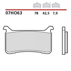 07HO63SC - Pastiglie Freno Brembo per CBR 600 RR 21- CB 1000 R 18- sinterizzate sportive (2 coppie per 1 disco),