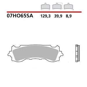 07HO65SA - Pastiglie Freno Brembo per HONDA GL GOLD WING 18-22 sinterizzate strada (2 coppie per 1 disco)
