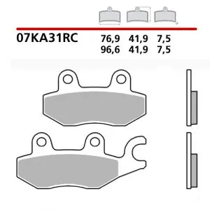 07KA31RC - Pastiglie Freno Brembo pastiglie per Kawasaki ninja 125/400 extreme racing (2 coppie per 1 disco)