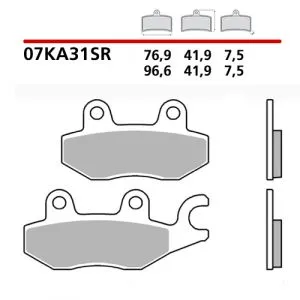 07KA31SR - Pastiglie Freno Brembo pastiglie per Kawasaki ninja 125/400 racing strada/pista (2 coppie per 1 disco)
