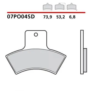 07PO04SD - Pastiglie Freno Brembo off road Polaris (1 coppia per 1 disco)