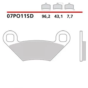 07PO11SD - Pastiglie Freno Brembo Polaris (1 coppia per 1 disco),