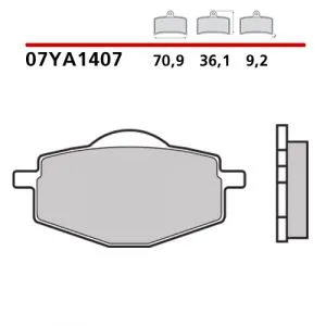 07YA1407 - Pastiglie Freno Brembo Carbon Ceramica (1 coppia per 1 disco),