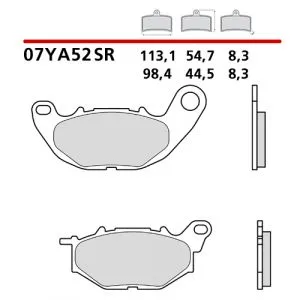 07YA52SR - Pastiglie Freno Brembo Sinterizzate Strada/pista (1 coppia per 1 disco)