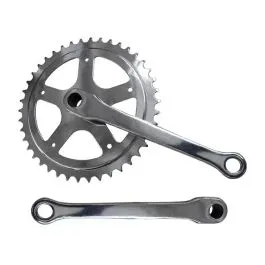 Guarnitura bicicletta Sport 1v a chiavella 42 denti pedivella 170 mm acciaio