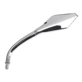 specchio moto sinistro cromato trapezoidale