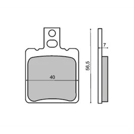 coppia pastiglie freno impianto brembo 519 motociclo