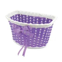 cestino bici bimba in plastica viola