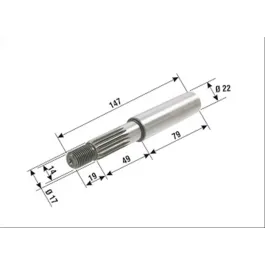 albero ruota posteriore minarelli 50