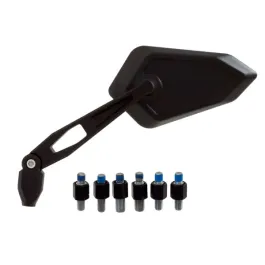 coppia specchi moto universali neri