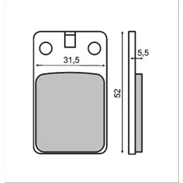 Pastiglie freno anteriori organiche Malaguti F12