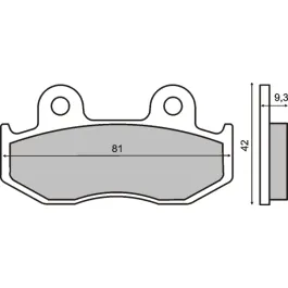 coppia pastiglie anteriori freno honda sh 125 150