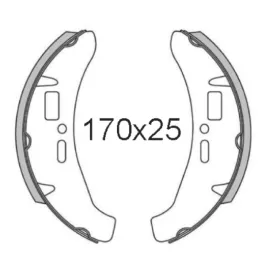 Coppia ganasce posteriore Piaggio Vespa Cosa 1-2 r.o.414437