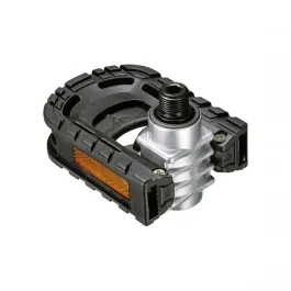 Coppia pedali per bici pieghevoli corpo in alluminio con plantare in nylon