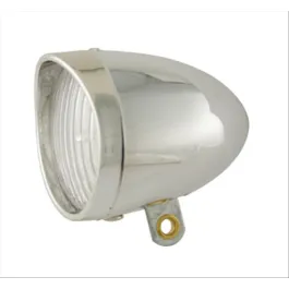 fanale bici retro' cromato a led bianco