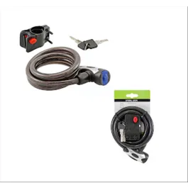 lucchetto a cavo 12x1200mm nero antipolvere