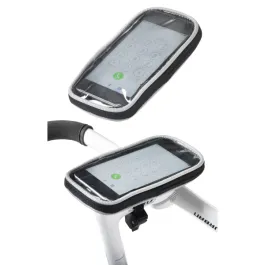 Borsello porta smartphhone touch attacco al manubrio bici 16X8X1,8