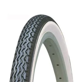 copertone bici 24 x 1 3/8 bianco e nero stradale