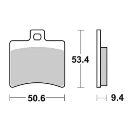 pastiglie freno posteriori 152 hm sbs