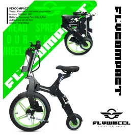 Mini scooter pieghevole car bike Flycompact con sella 300w - Verde