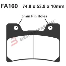 pastiglie freno anteriore ebc fa160