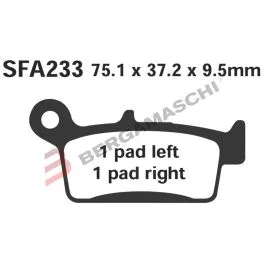Pastiglie freno SFA233 KYMCO FILLY-TOP BOY