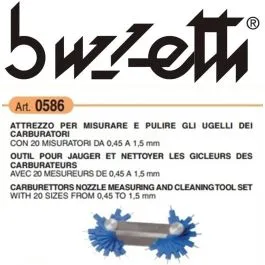 attrezzo per pulizia ugelli carburatori