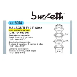 serie sterzo MALAGUTI F12 R 50 104 030 00