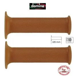 coppia manopole moto cafe' racer marrone