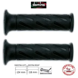 coppia manopole moto scooter suzuki nere 124/118 mm