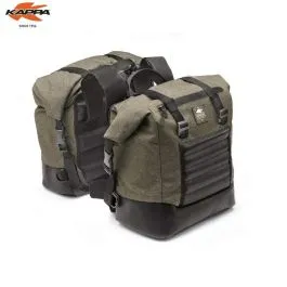 Borse morbide laterali moto stile cafè racer Vintage Kappa 14lt (coppia)